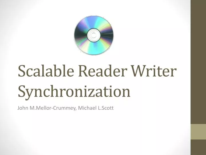 scalable reader writer synchronization