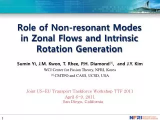 Role of Non-resonant Modes in Zonal Flows and Intrinsic Rotation Generation