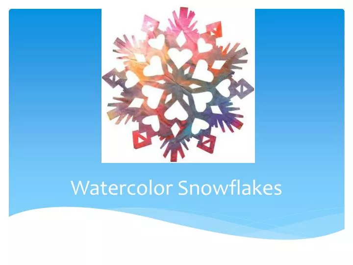 watercolor snowflakes