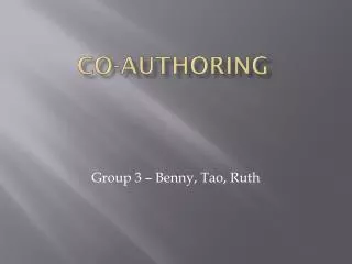 Co-authoring
