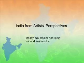 India from Artists’ Perspectives