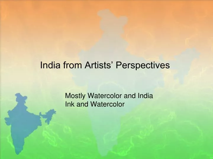 india from artists perspectives