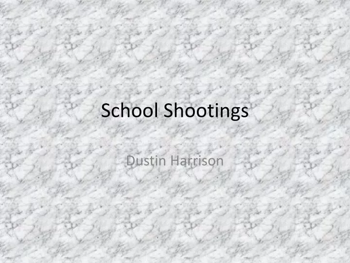 school shootings