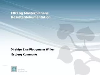 fko og masterplanens resultatdokumentation