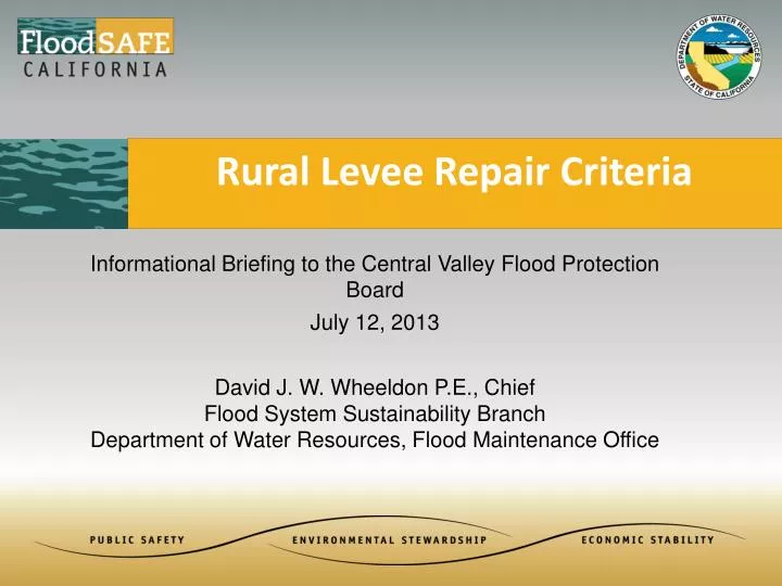 rural levee repair criteria