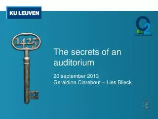 the secrets of an auditorium