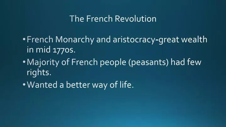 the french revolution