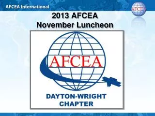 2013 AFCEA November Luncheon