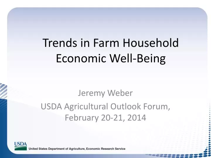 trends in farm household economic well being
