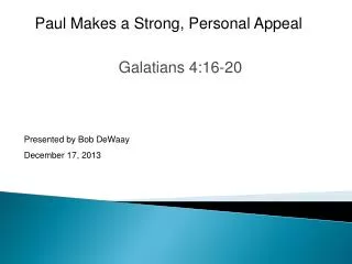 Galatians 4:16-20