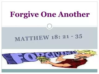 Forgive One Another