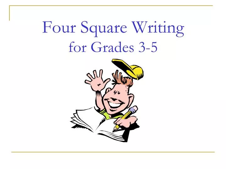 four square writing for grades 3 5