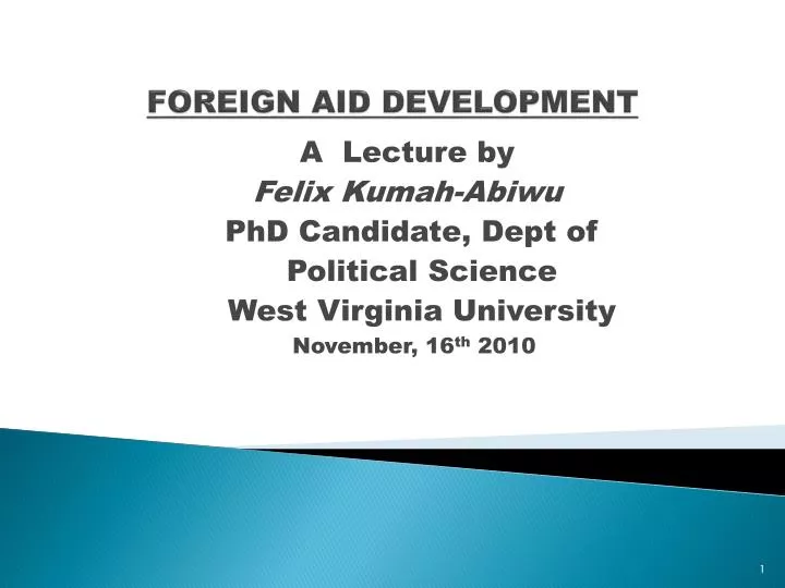 foreign aid development