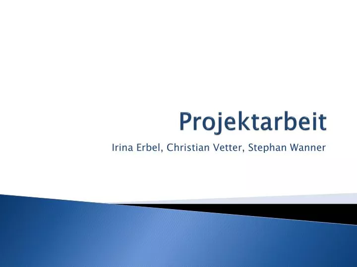 projektarbeit