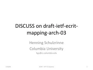 DISCUSS on draft-ietf-ecrit-mapping-arch- 03