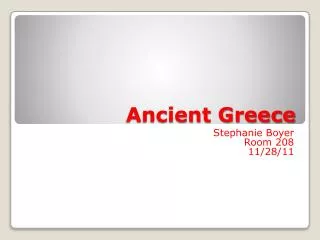 Ancient Greece