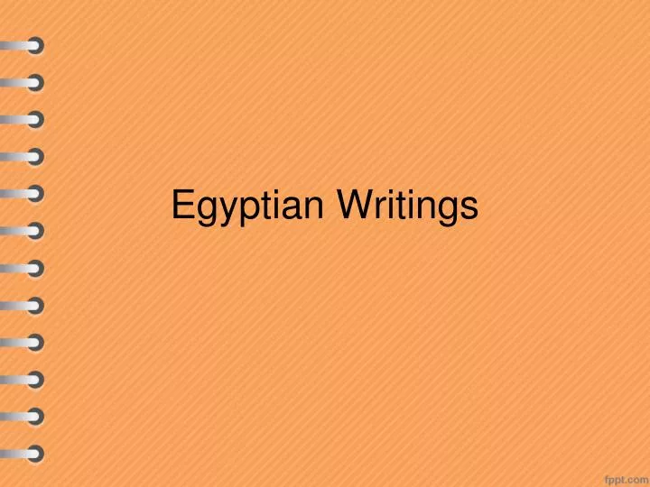 egyptian writings