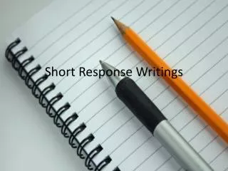 Short Response Writings