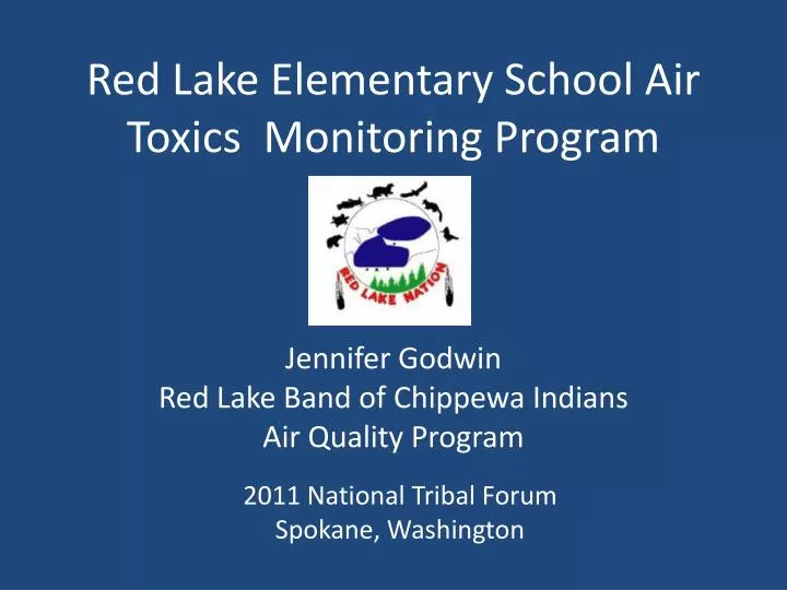 red lake elementary school air toxics monitoring program