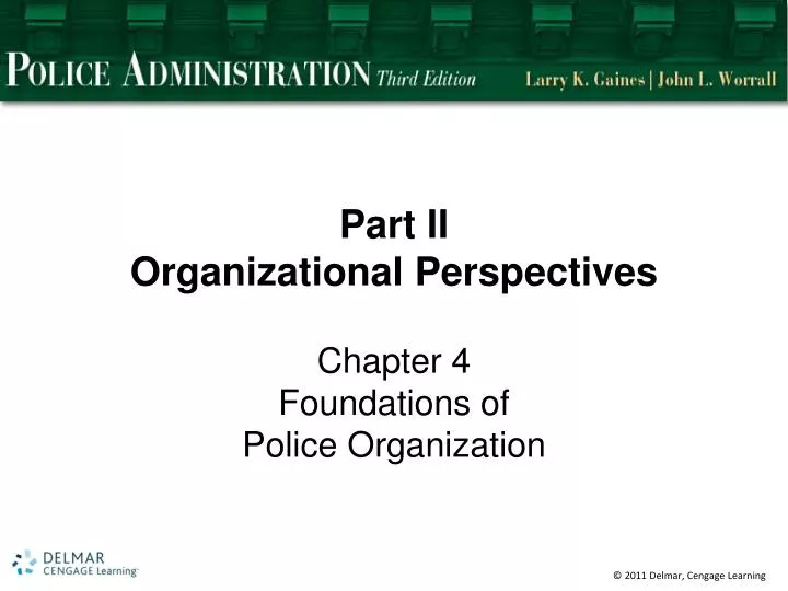 part ii organizational perspectives
