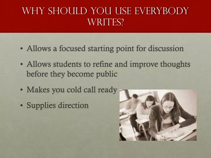 why should you use everybody writes