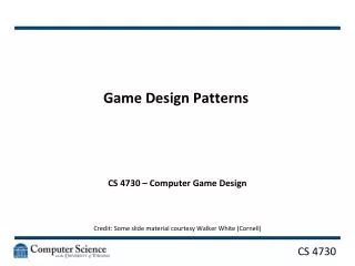 Game Design Patterns