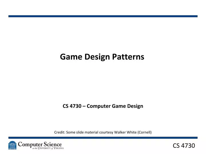 game design patterns
