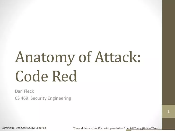 anatomy of attack code red