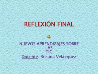 reflexi n final