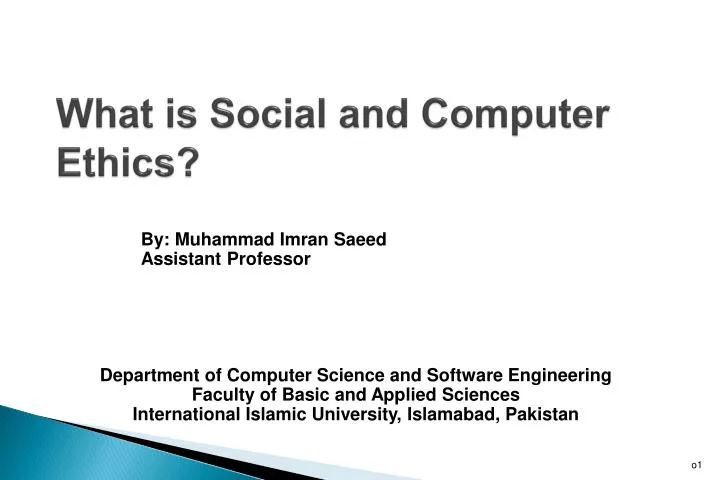 what is social and computer ethics