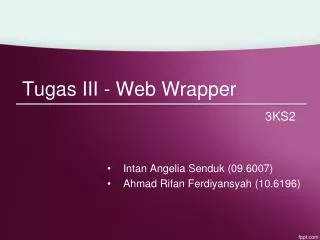 tugas iii web wrapper