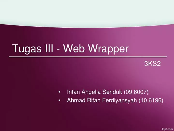 tugas iii web wrapper