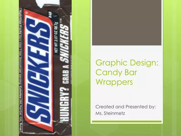 graphic design candy bar wrappers
