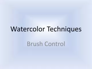 watercolor techniques