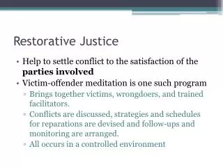 restorative justice