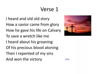 verse 1