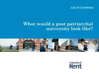 What would a post patriarchal university look like?