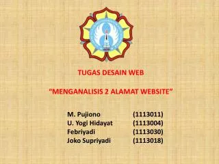 m pujiono 1113011 u yogi hidayat 1113004 febriyadi 1113030 joko supriyadi 1113018