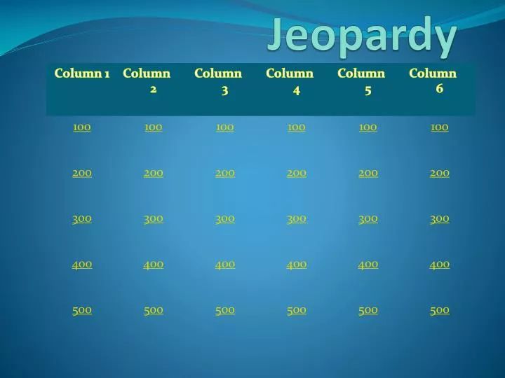 jeopardy