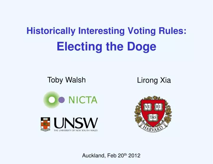 historically interesting voting rules electing the doge