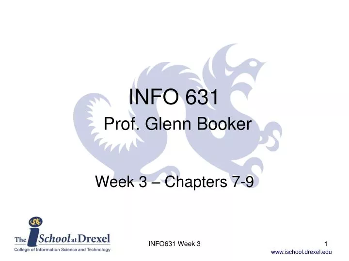 info 631 prof glenn booker