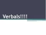 Verbals !!!! - slide 1