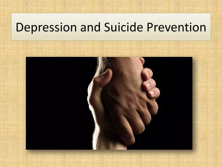 depression and suicide prevention