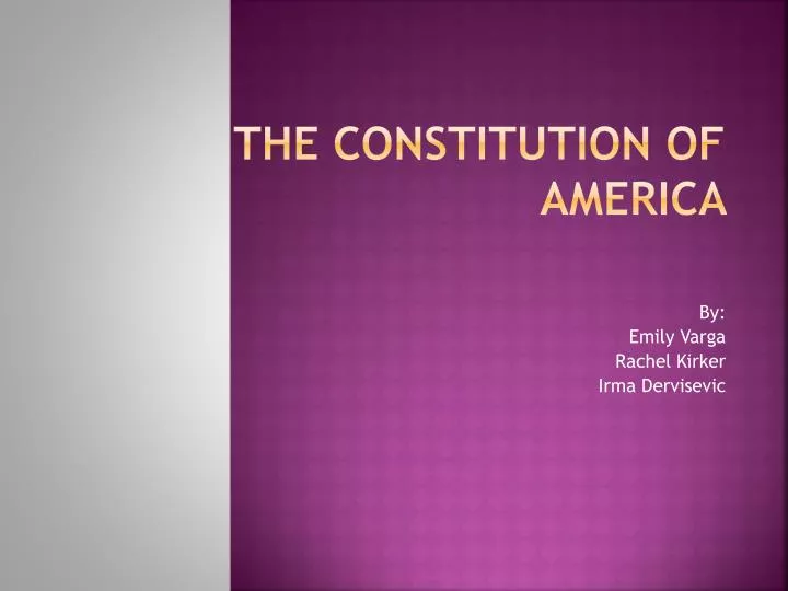 the constitution of america