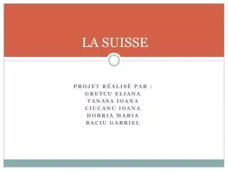 la suisse