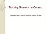 PPT - Teaching Grammar & Vocabulary for CAE PowerPoint Presentation ...