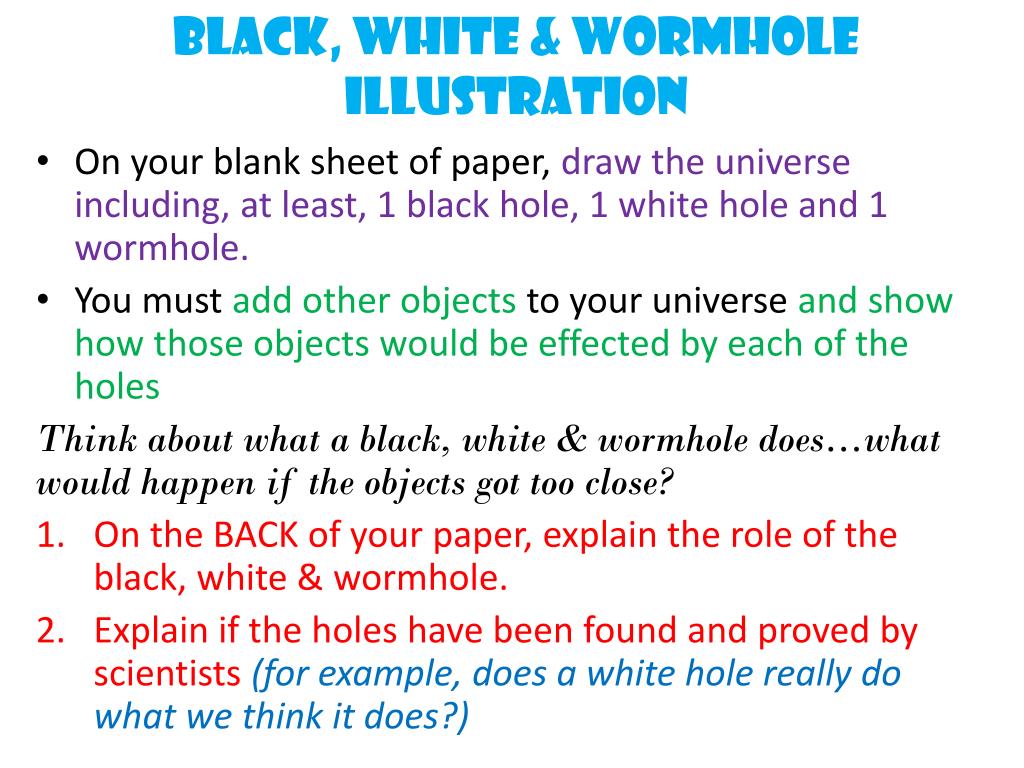 PPT - Black, White & Wormhole illustration PowerPoint Presentation - ID ...