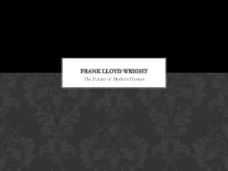 frank lloyd wright
