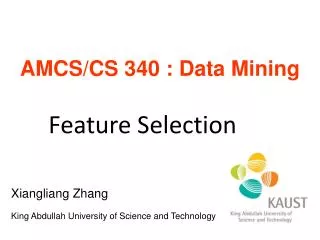 AMCS/CS 340 : Data Mining