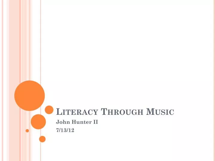 literacy through music